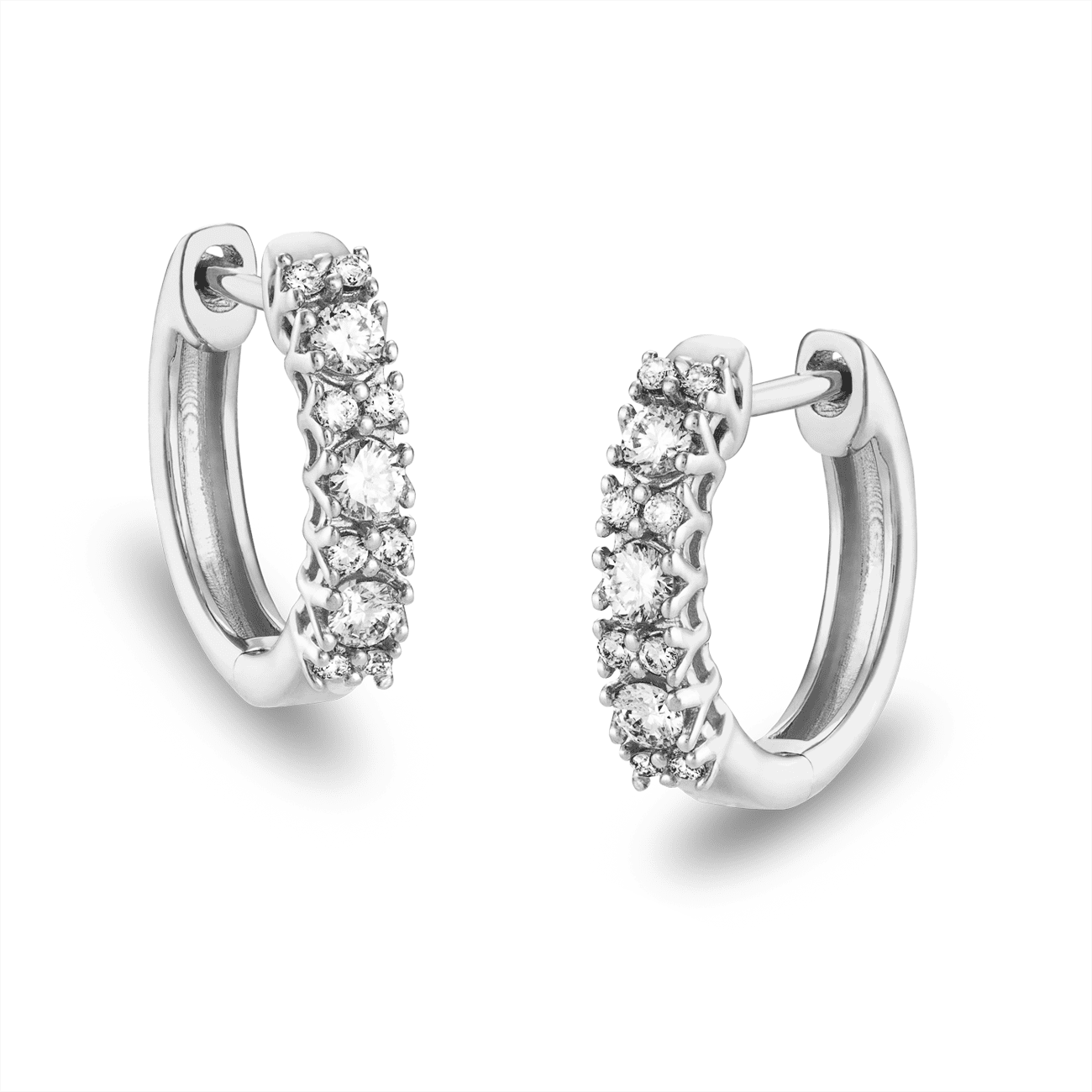 Ohrringe Diamant zus. ca. 0,20ct. 585er Weißgold Mali Ohrringe Diamant zus. ca. 0,20ct. 585er Weißgold Mali