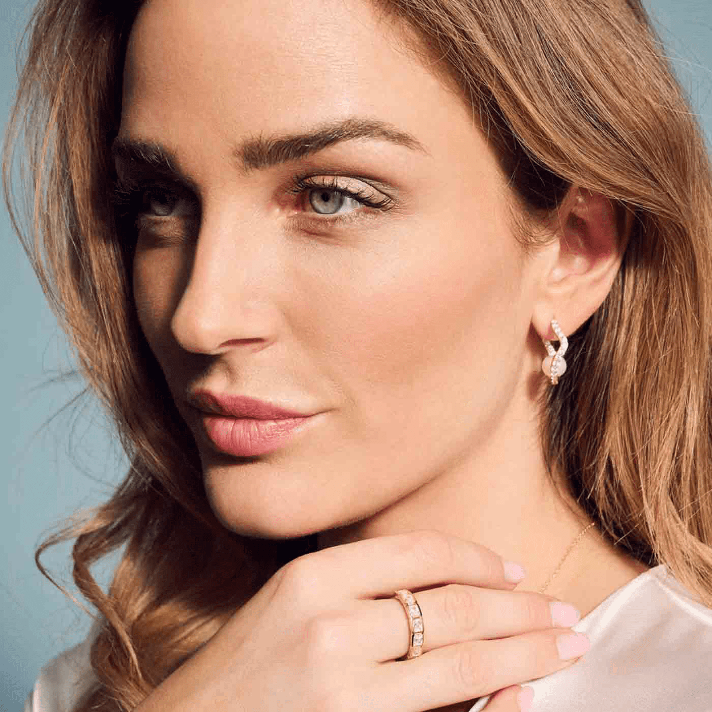 Ohrringe Zirkonia 925er Silber gelb vergoldet Ponza