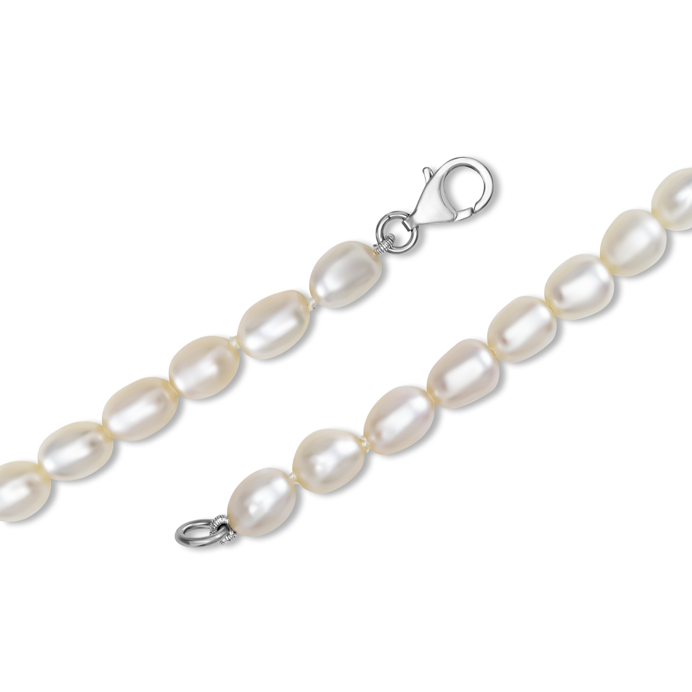 Perlschmuck-Set 925er Silber Süßwasser-Zuchtperle Perlschmuck-Set 925er Silber Süßwasser-Zuchtperle