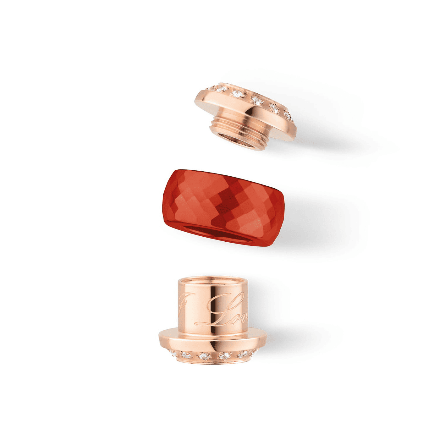 Charm Edelstahl rosé vergoldet Arctic Symphony Charm Edelstahl rosé vergoldet Arctic Symphony