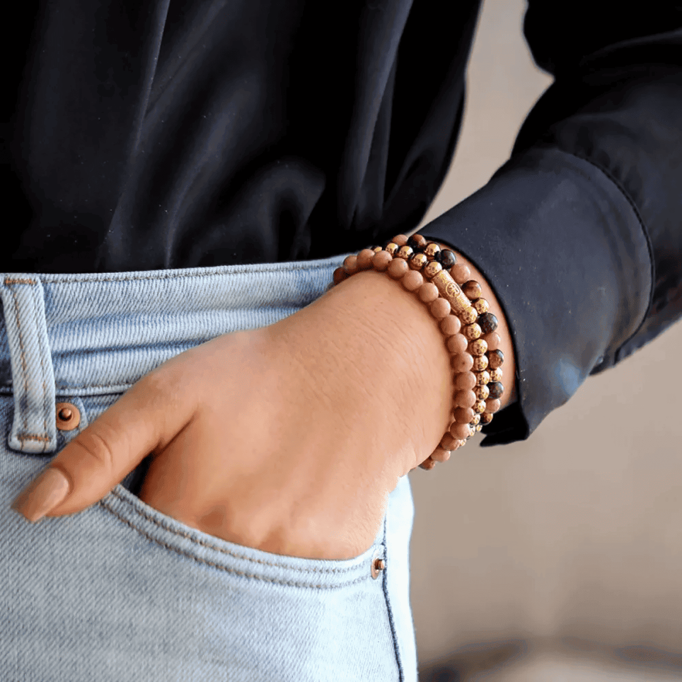 Armband Edelstahl gelb vergoldet Rose Garden Gold