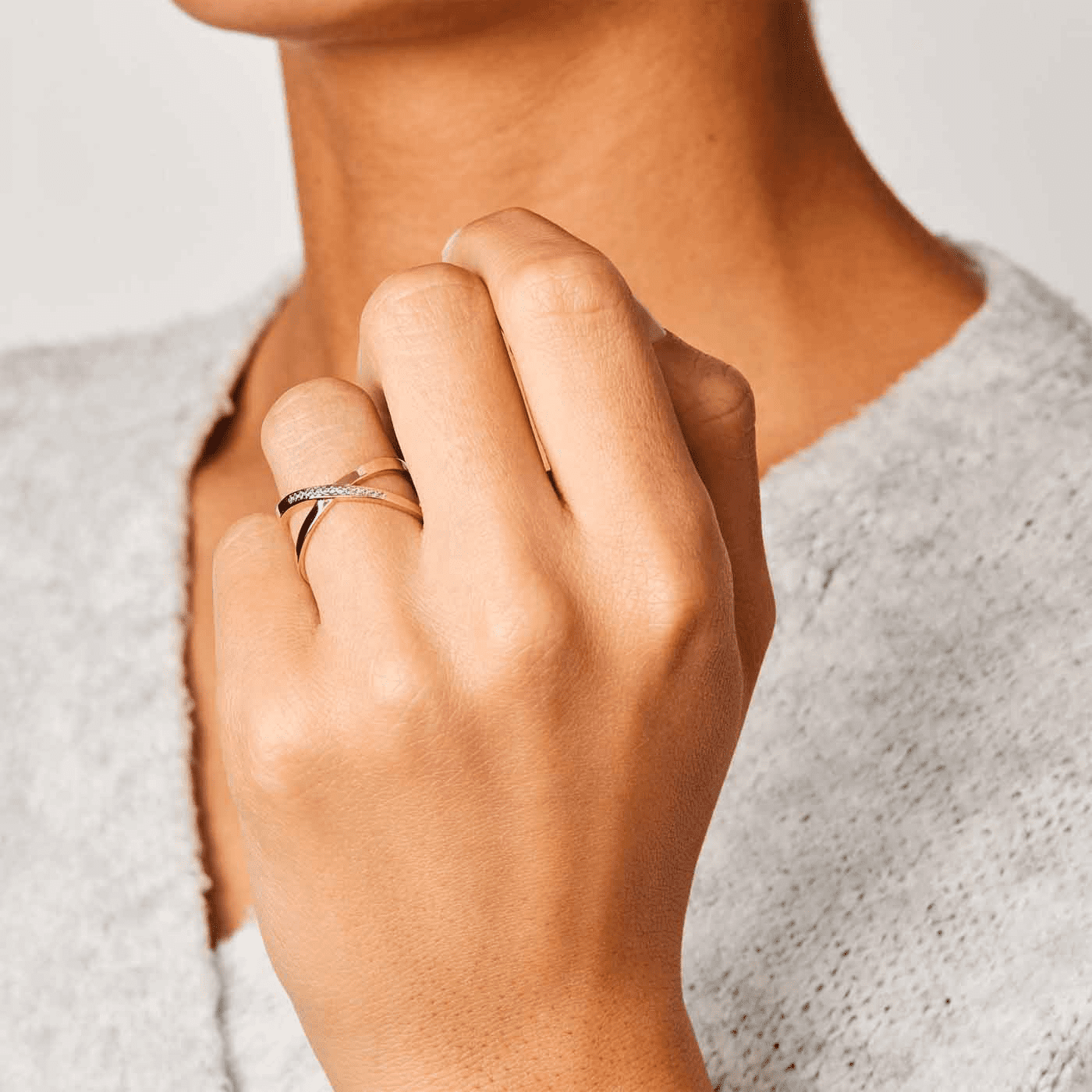 Ring Zirkonia 375er Gelbgold Dicke Socken Ring Zirkonia 375er Gelbgold Dicke Socken