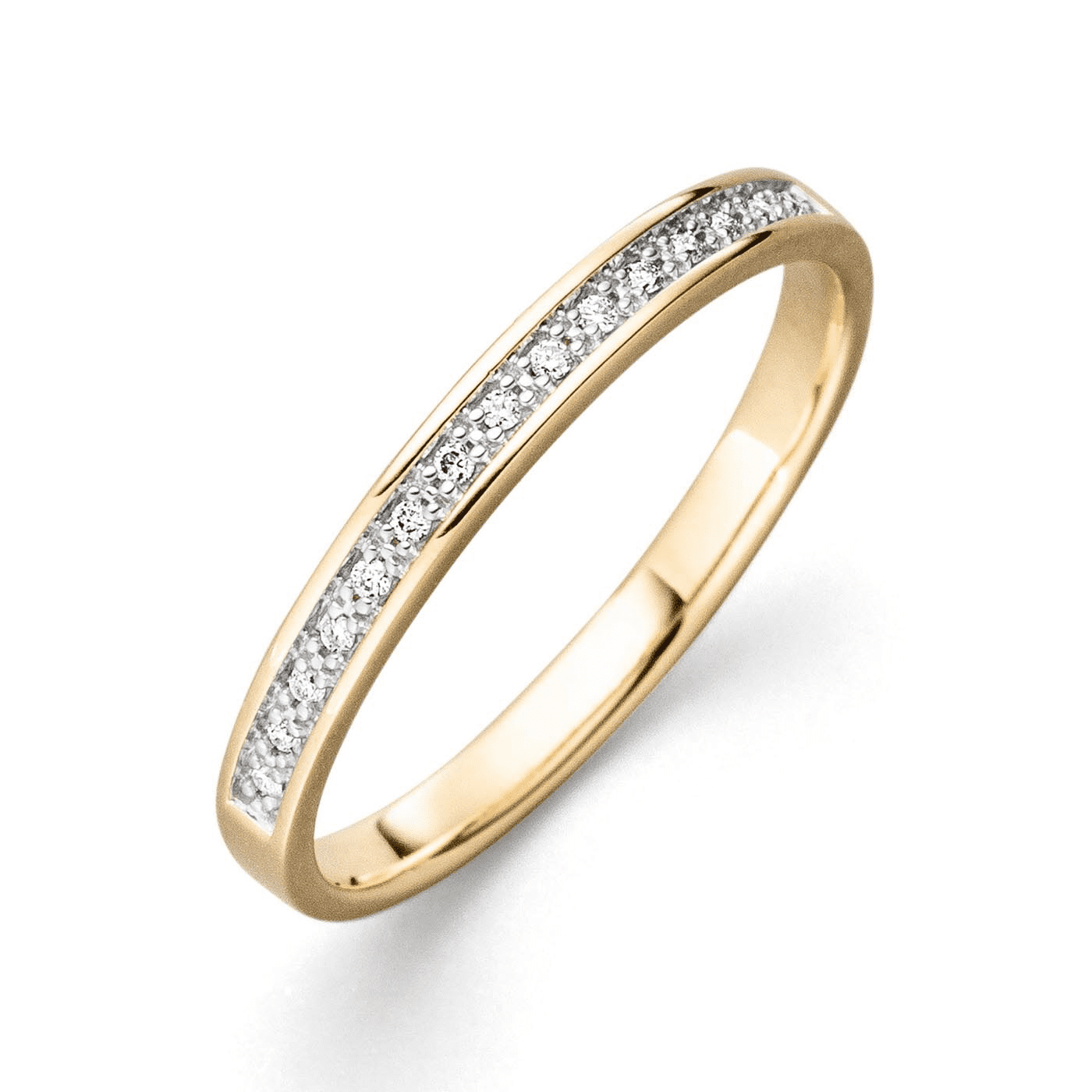 Ring Diamant zus. ca. 0,05 ct. 375er Gelbgold Ring Diamant zus. ca. 0,05 ct. 375er Gelbgold