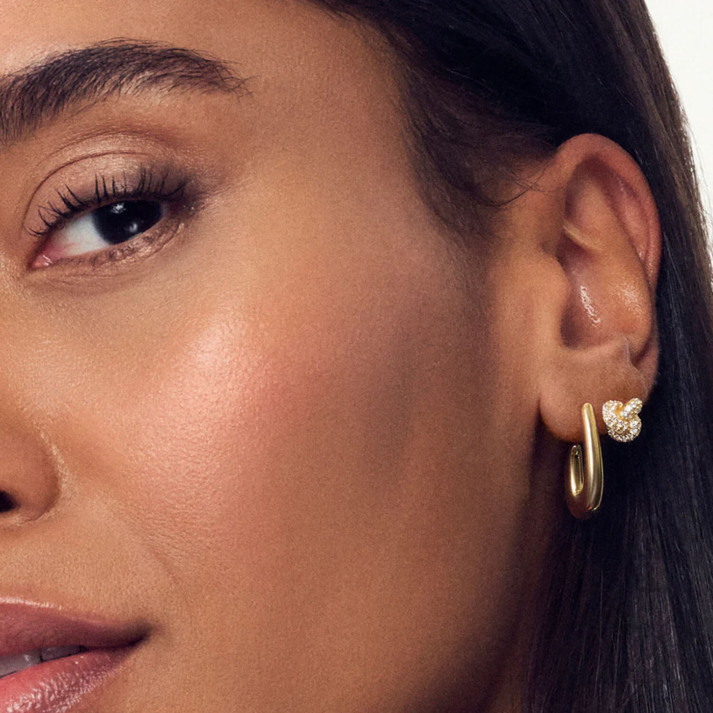 Ohrringe Zirkonia 925er Silber gelb vergoldet Imperia