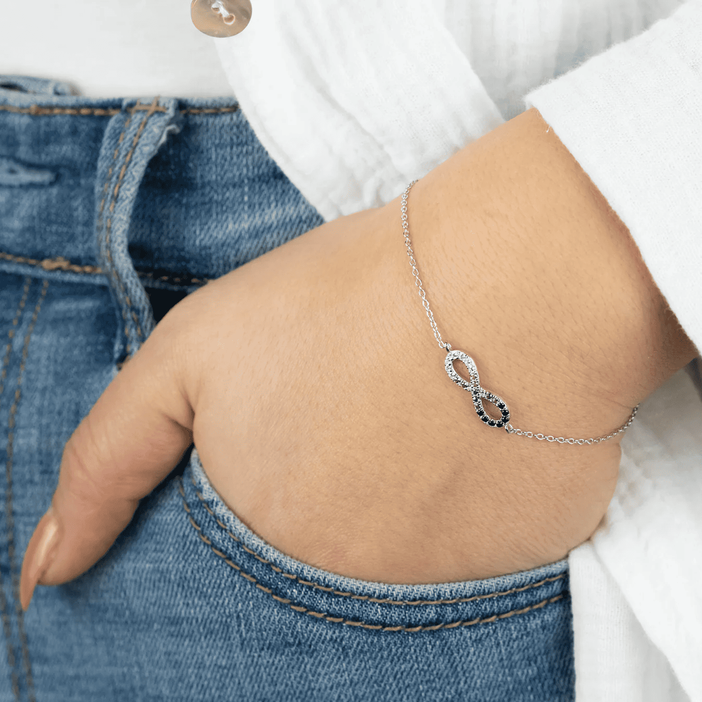 Armband 925er Silber Yin Yang