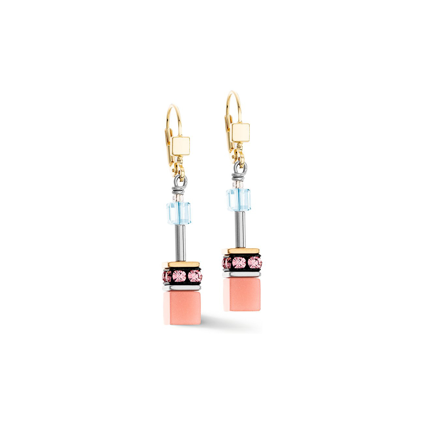 Ohrringe Swarovski® Kristall Edelstahl gelb vergoldet Ohrringe Swarovski® Kristall Edelstahl gelb vergoldet