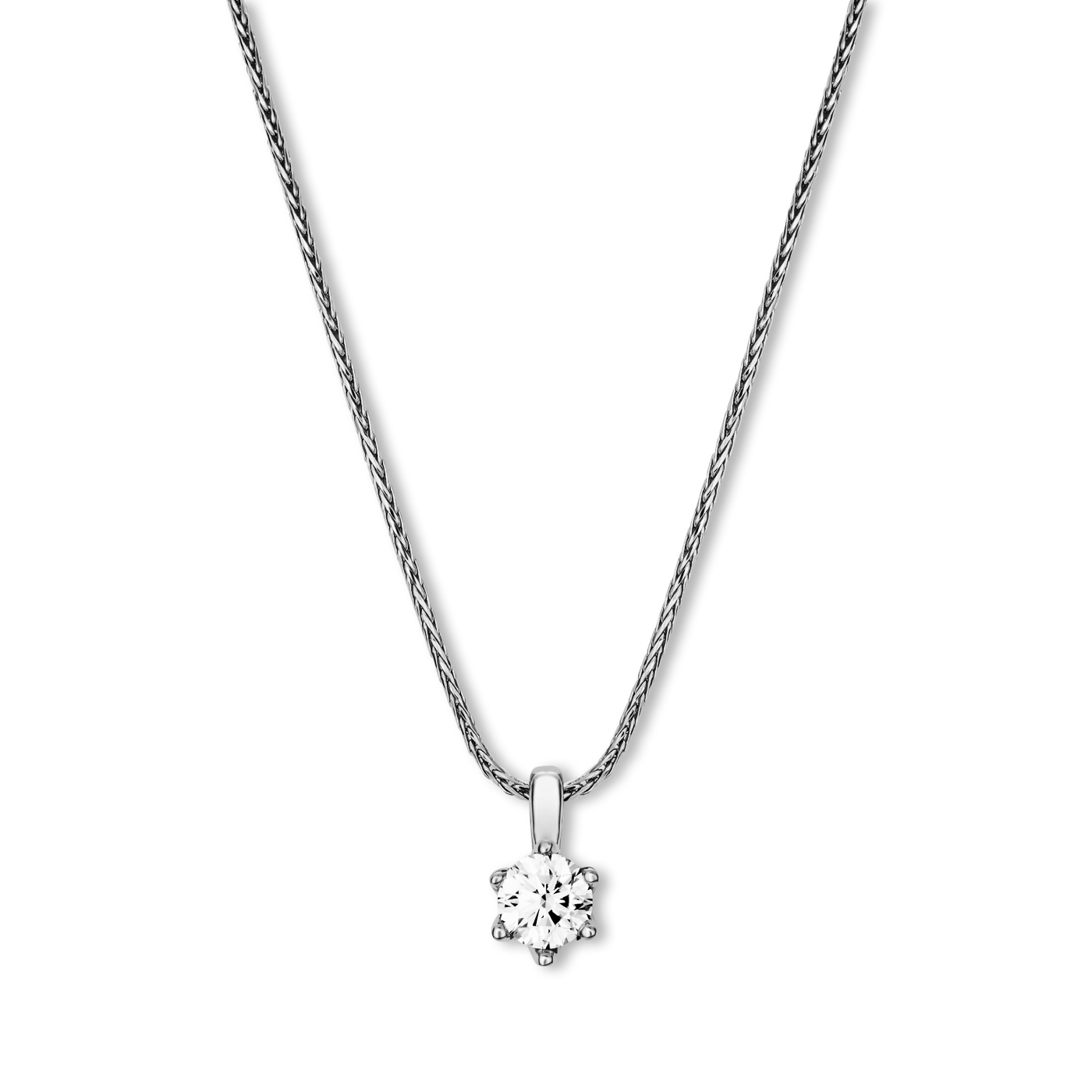 Kette Diamant ca. 0,25 ct. 585er Weißgold In Love Solitär Kette Diamant ca. 0,25 ct. 585er Weißgold In Love Solitär