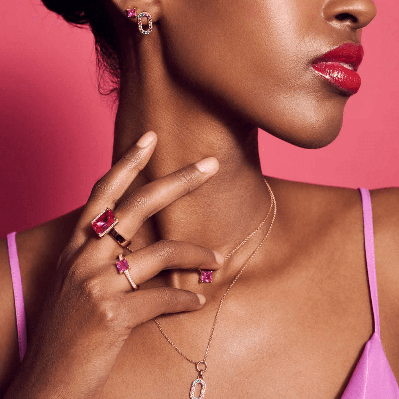 Kette Zirkonia Edelstahl gelb vergoldet Ellera Kette Zirkonia Edelstahl gelb vergoldet Ellera