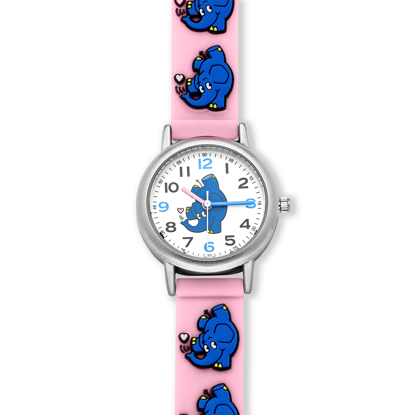 Elefanten 3D Pink Quarz Uhr Elefanten 3D Pink Quarz Uhr