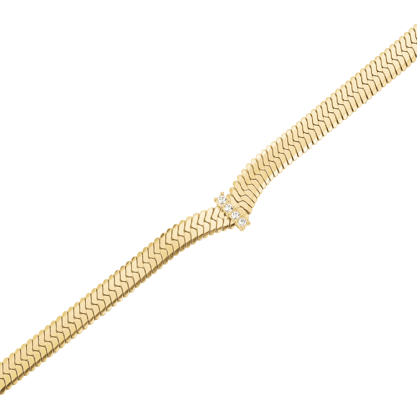 Kette Edelstahl gelb vergoldet Snake Kette Edelstahl gelb vergoldet Snake