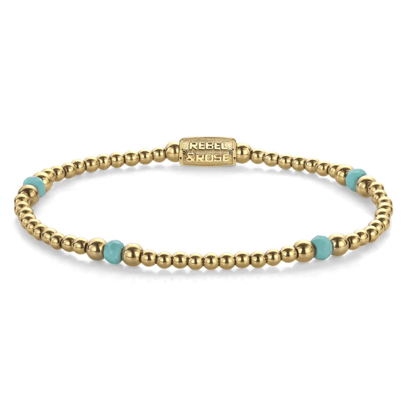 Armband Edelstahl gelb vergoldet Touch of Turquoise Armband Edelstahl gelb vergoldet Touch of Turquoise