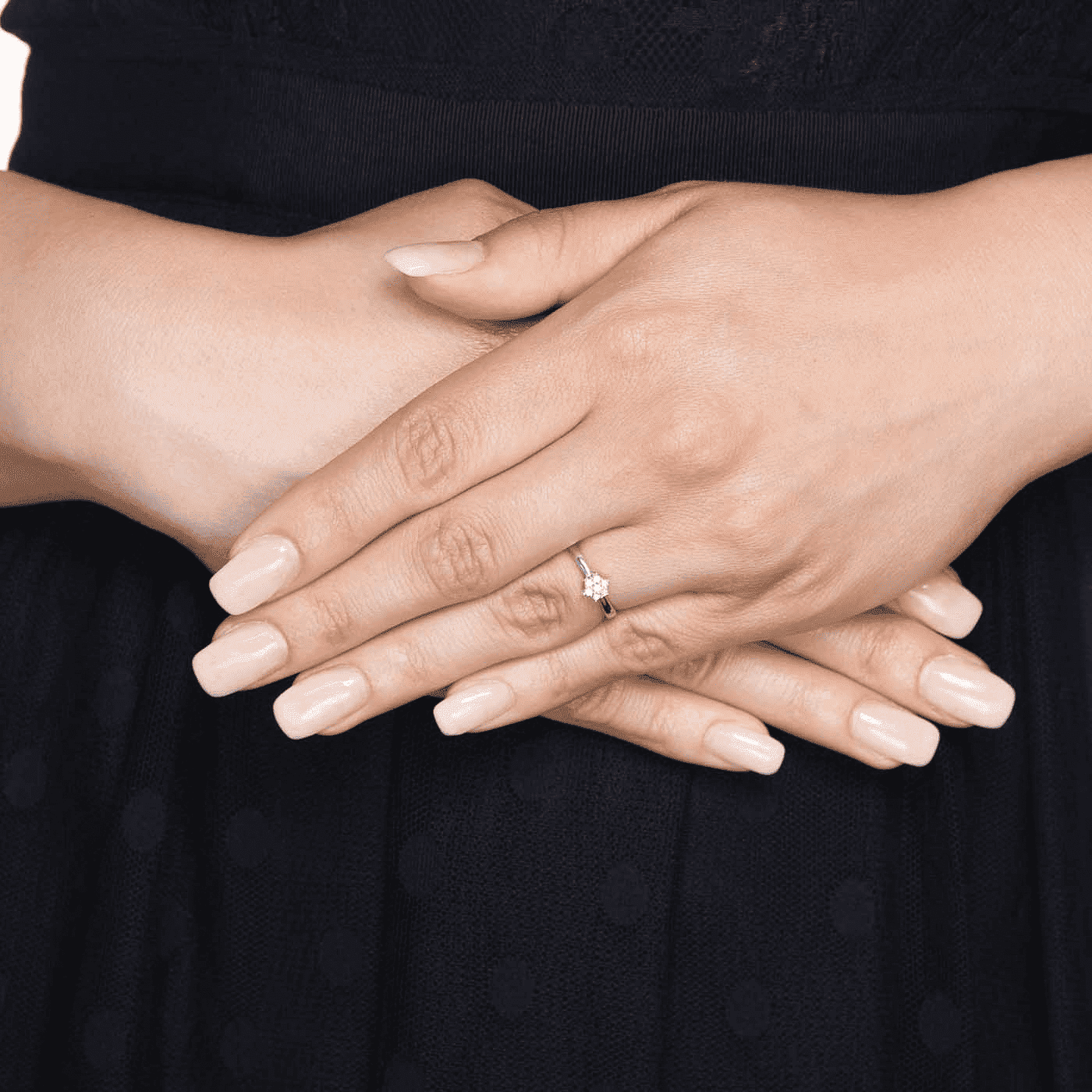 Ring Diamant zus. ca. 0,10 ct. 333er Gelbgold Heide