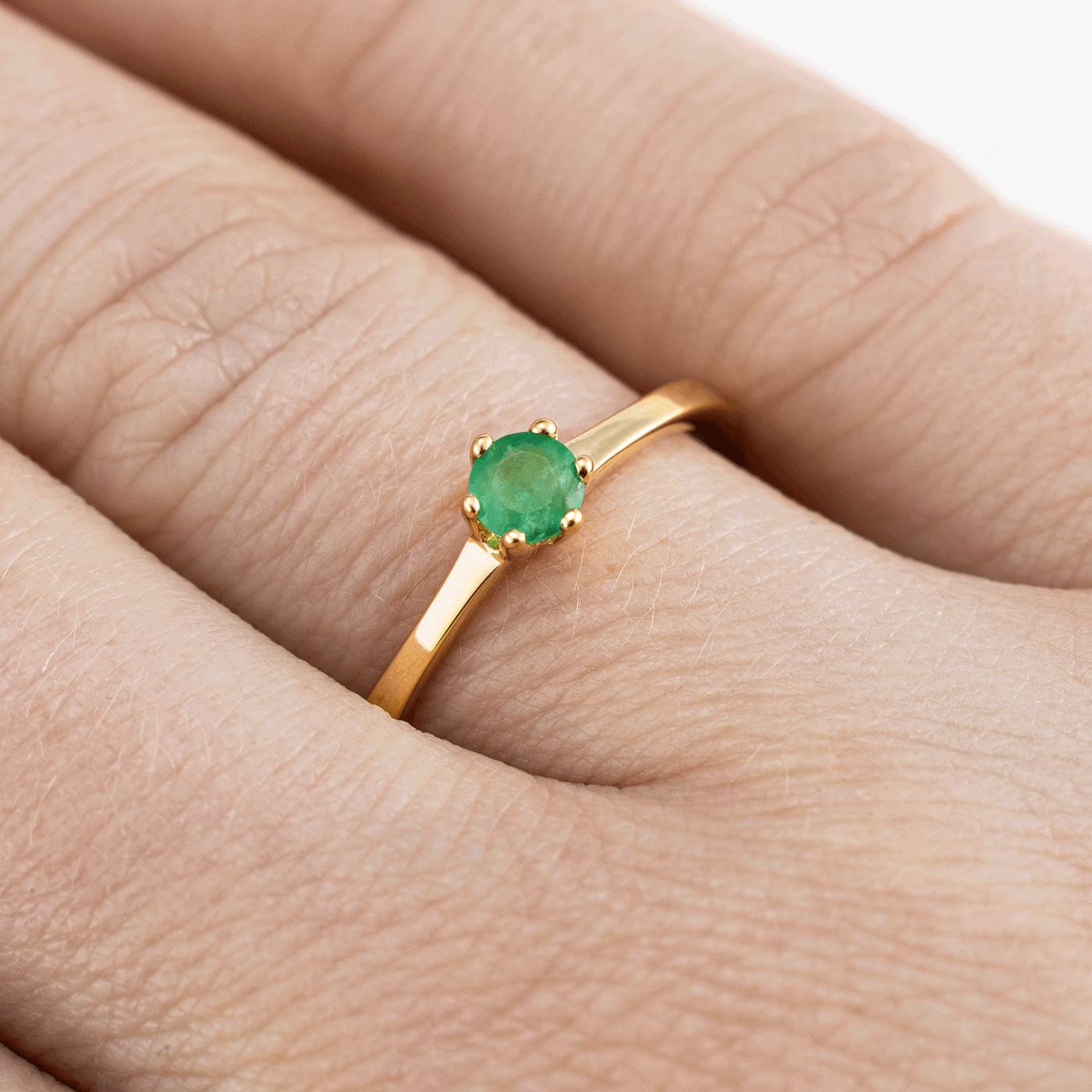 Edelsteinring 333er Gelbgold