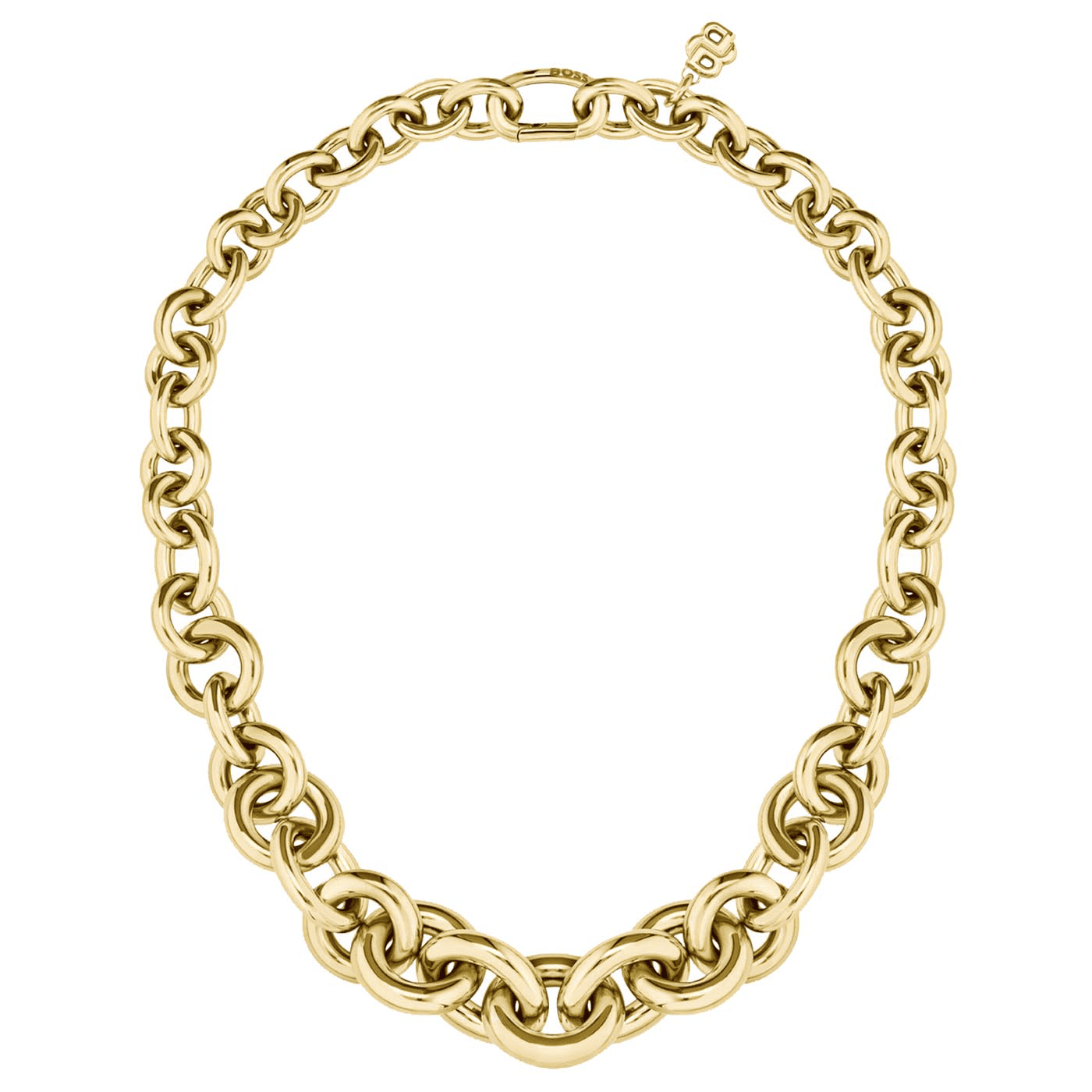 Edelstahlkette gelb vergoldet Live Statement