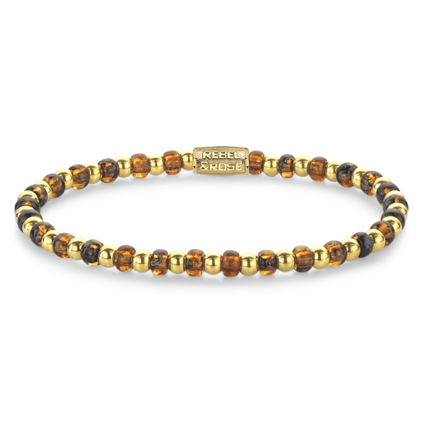 Armband Edelstahl gelb vergoldet Mix Glass Rocks Tiger Gold Armband Edelstahl gelb vergoldet Mix Glass Rocks Tiger Gold