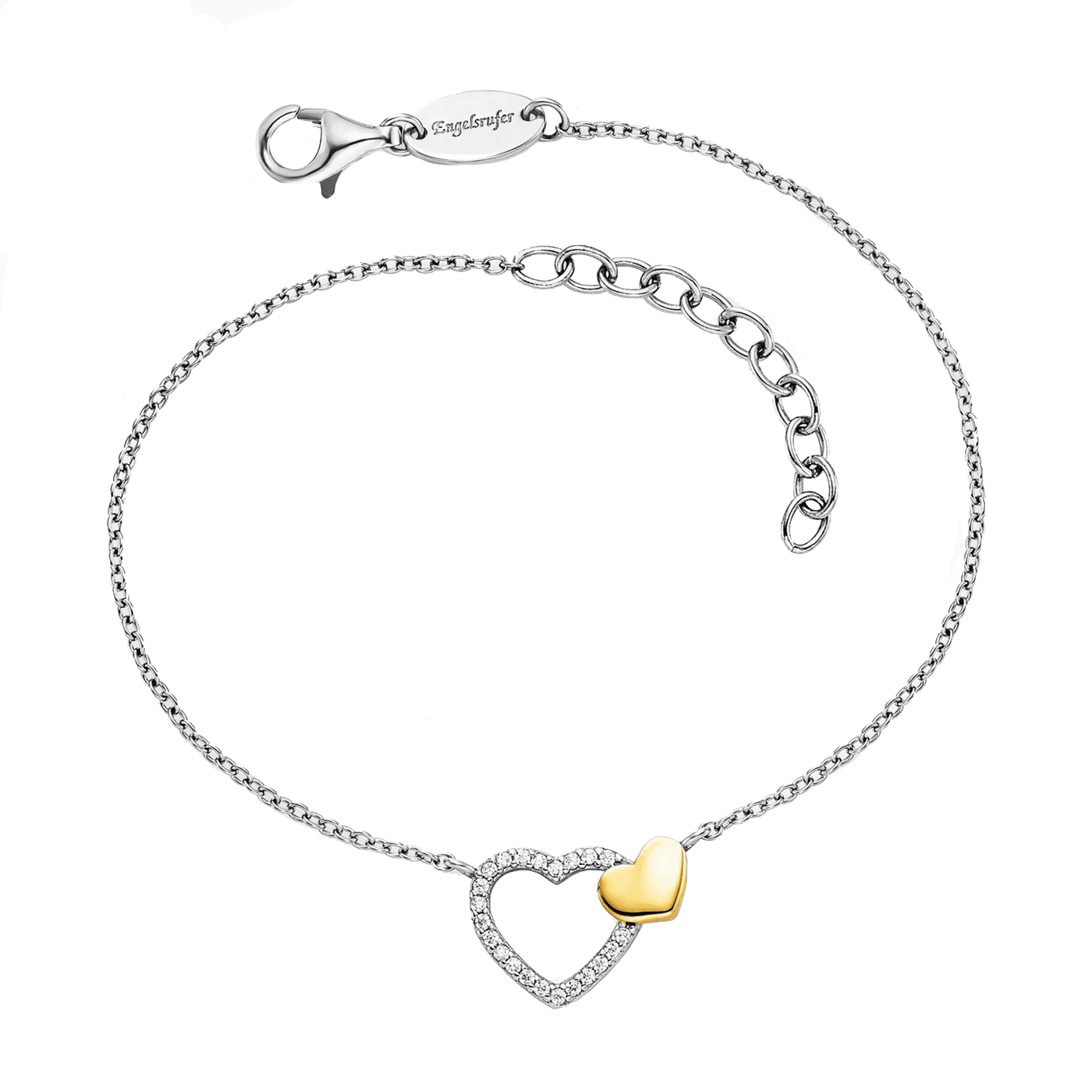 Armband 925er Silber bicolor Herzen Armband 925er Silber bicolor Herzen