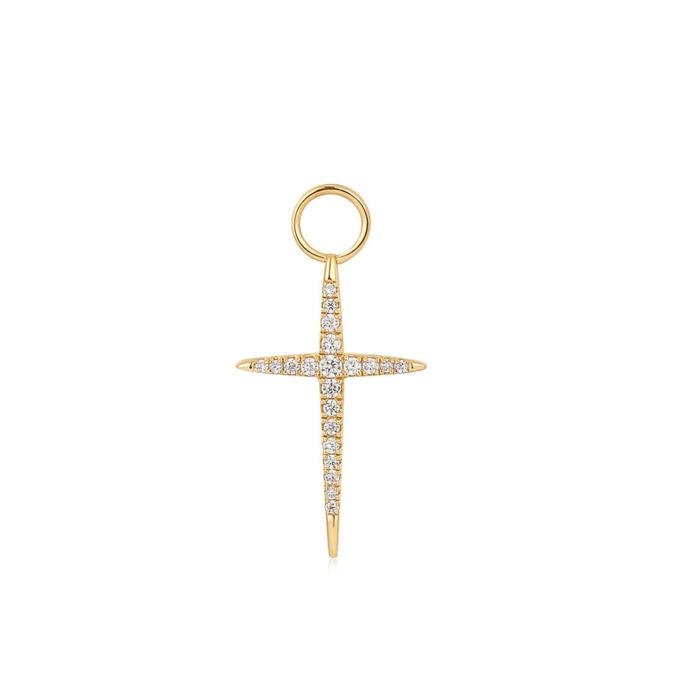 Charm für Ohrringe 925er Silber gelb vergoldet Rising Sun Charm für Ohrringe 925er Silber gelb vergoldet Rising Sun