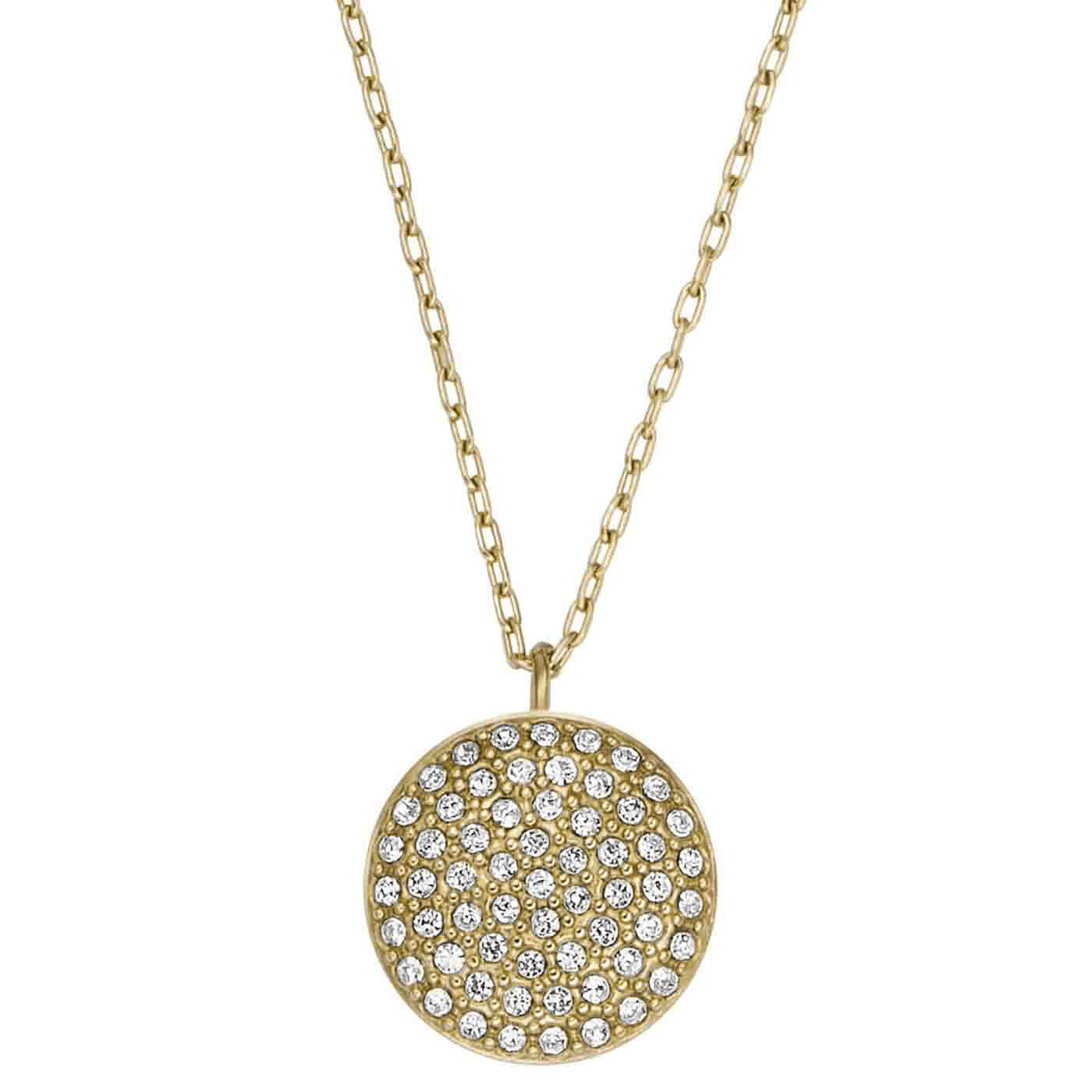 Kette Glasstein Edelstahl gelb vergoldet Kette Glasstein Edelstahl gelb vergoldet