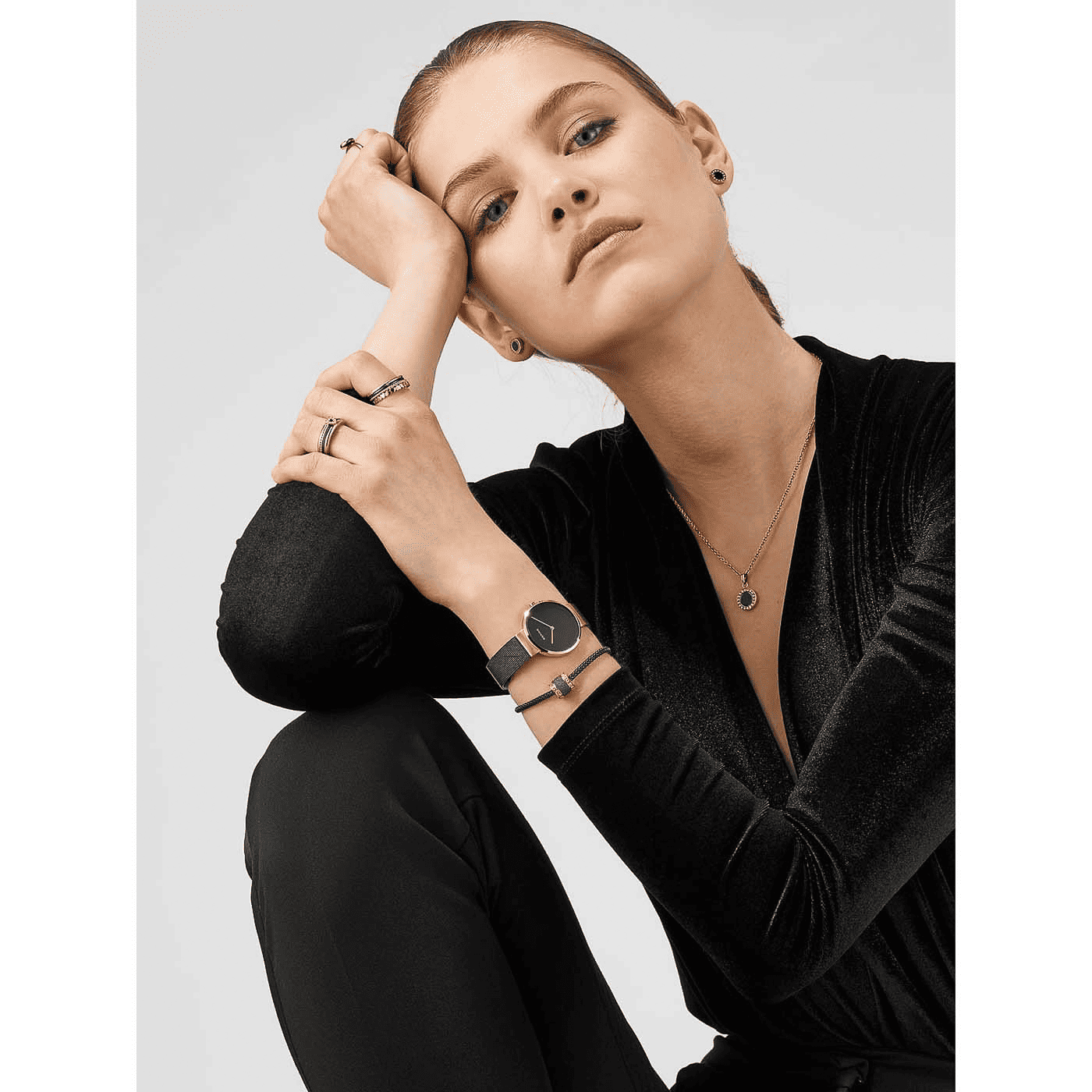 Ohrringe Edelstahl rosé vergoldet Arctic Symphony