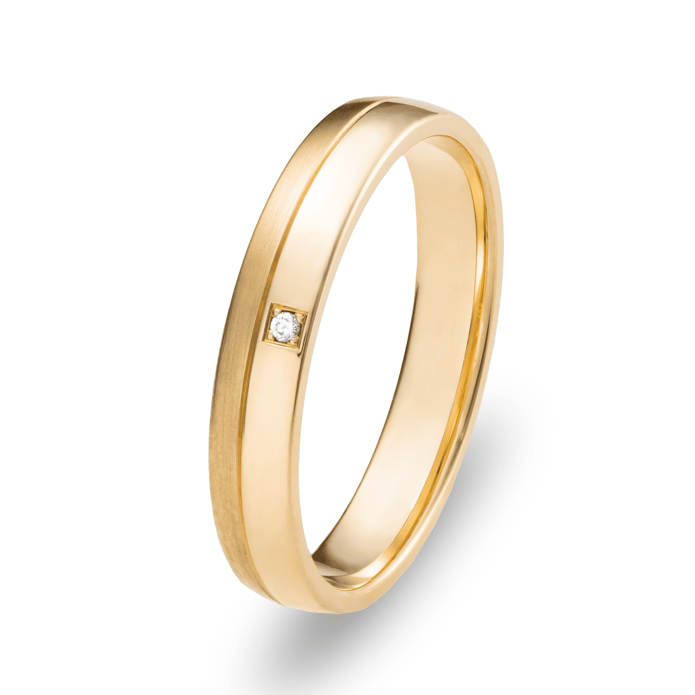 Trauring ca. 0,005 ct. 585er Gelbgold Kapstadt