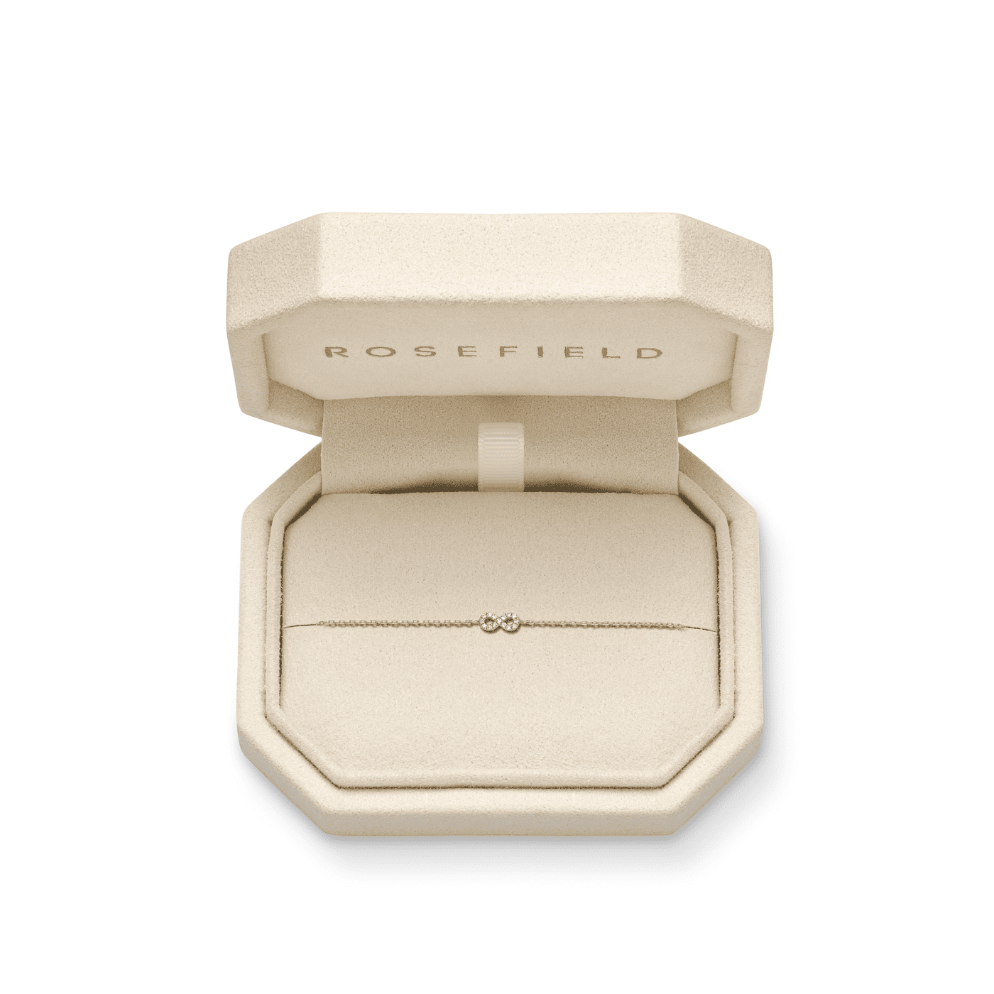 Armband syn. Diamant zus. 0,031ct. 585er Gelbgold Infinity