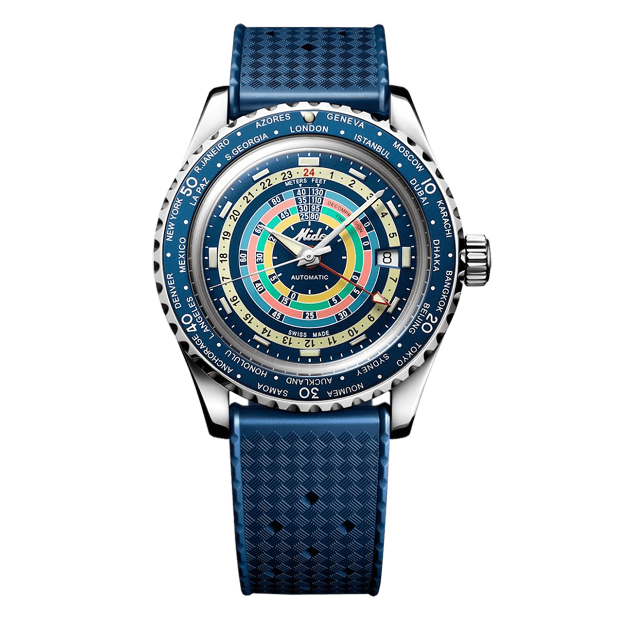 Decompression Worldtimer Automatik Uhr Decompression Worldtimer Automatik Uhr