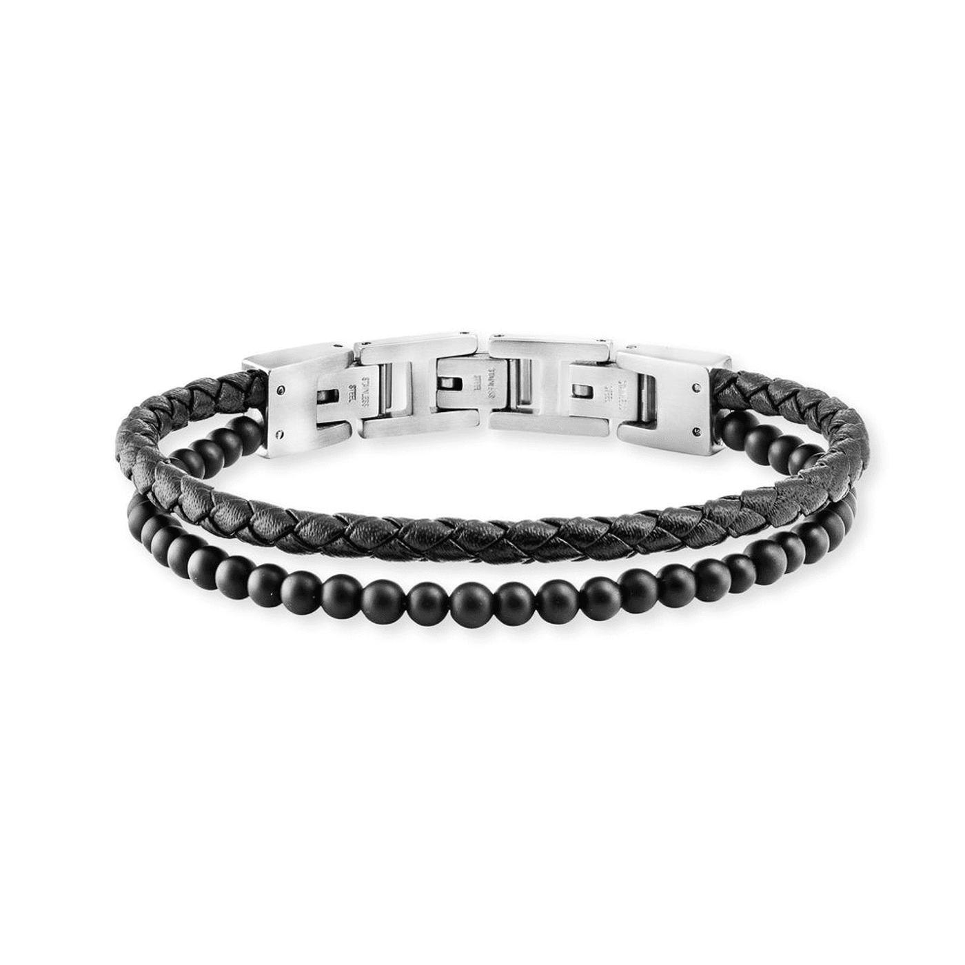 Armband Onyx Leder Tyler Armband Onyx Leder Tyler