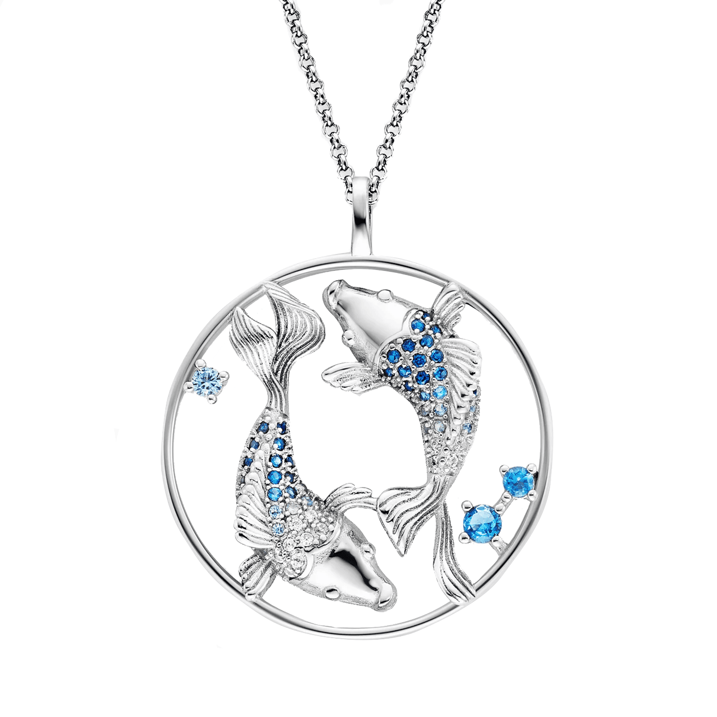 Kette Zirkonia 925er Silber Yin Yang Kette Zirkonia 925er Silber Yin Yang