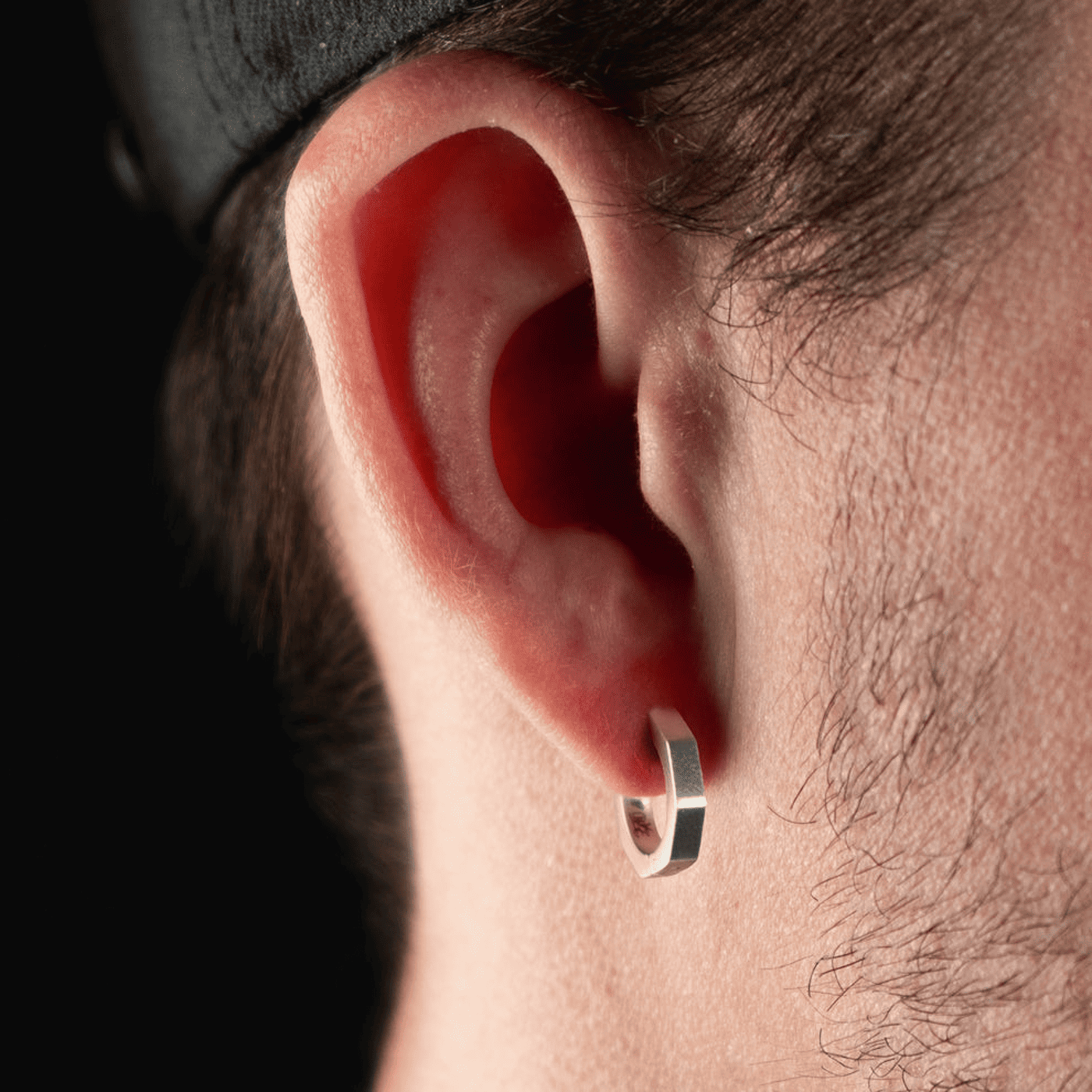 Einzelohrring Edelstahl Francesco