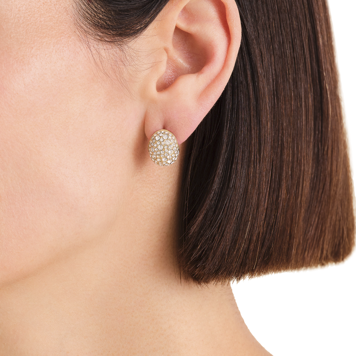 Ohrringe Edelstahl gelb vergoldet Pavé Ohrringe Edelstahl gelb vergoldet Pavé