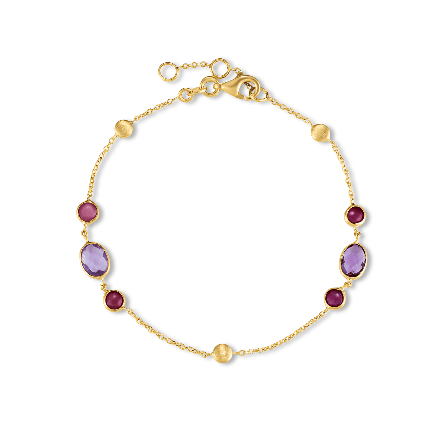 Edelsteinarmband Rubin 375er Gelbgold Edelsteinarmband Rubin 375er Gelbgold