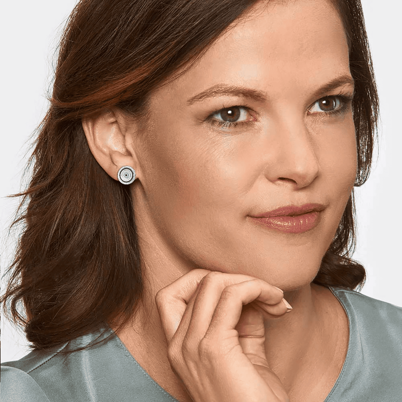 Ohrringe Zirkonia 925er Silber Lucky Eye