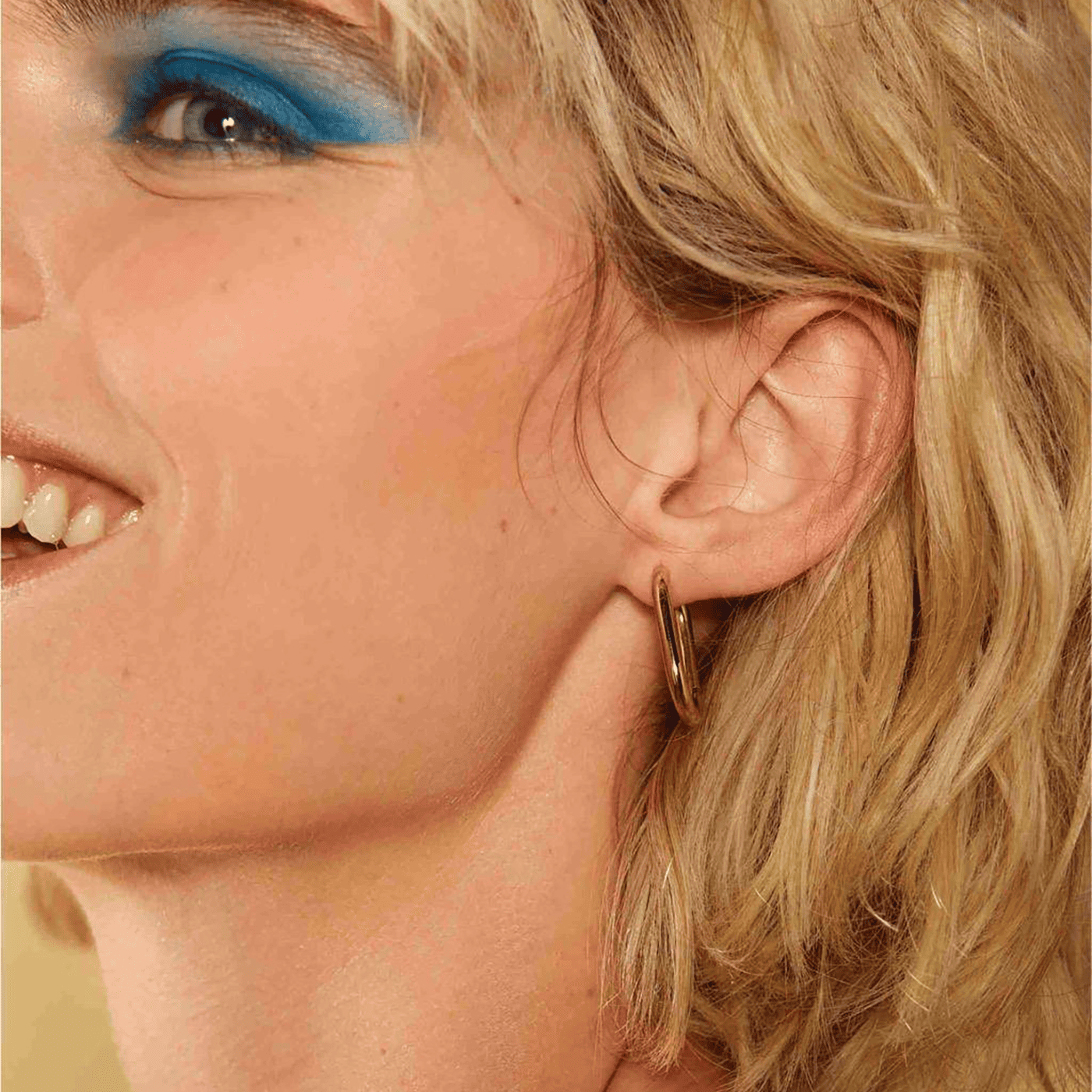 Ohrringe Edelstahl gelb vergoldet Oval Hoops Ohrringe Edelstahl gelb vergoldet Oval Hoops