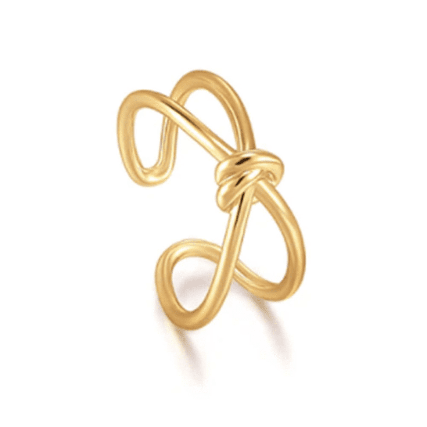 Ring 925er Silber gelb vergoldet Forget Me Knot Ring 925er Silber gelb vergoldet Forget Me Knot