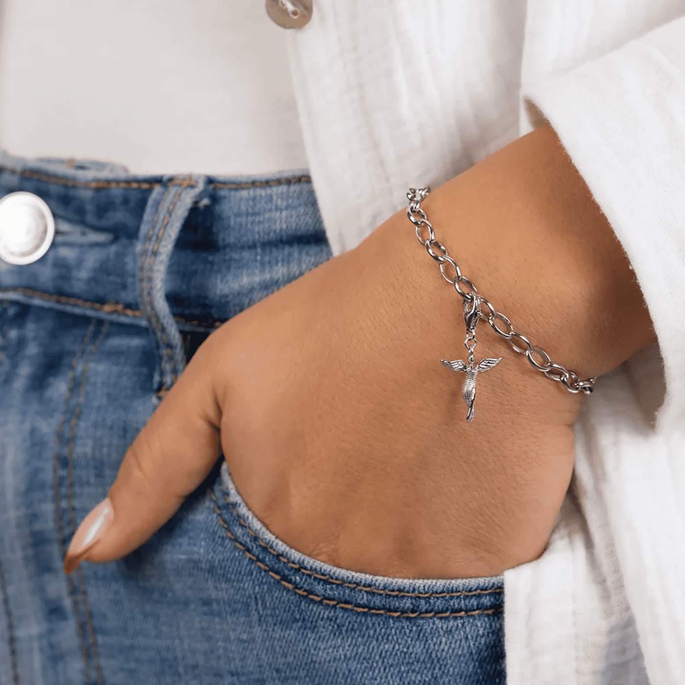 Charm 925er Silber Engel Charm 925er Silber Engel