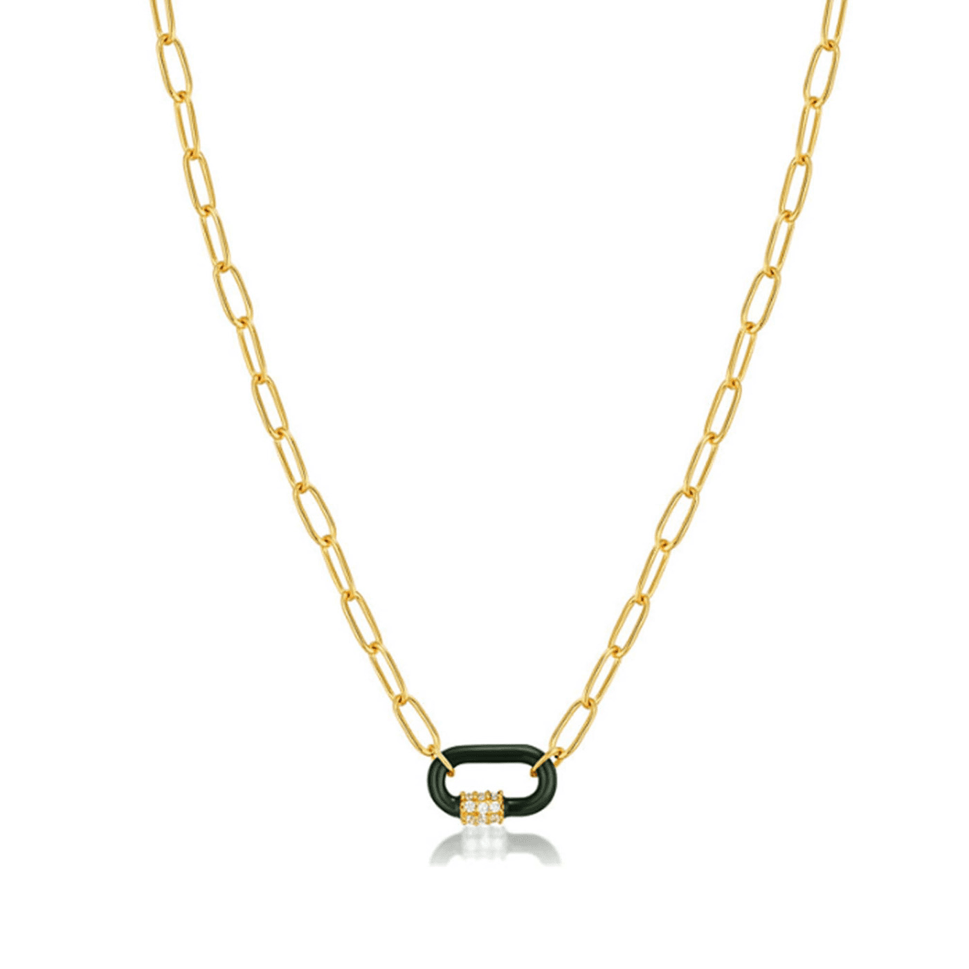 Kette Glasstein 925er Silber gelb vergoldet Bright Future Aw Kette Glasstein 925er Silber gelb vergoldet Bright Future Aw