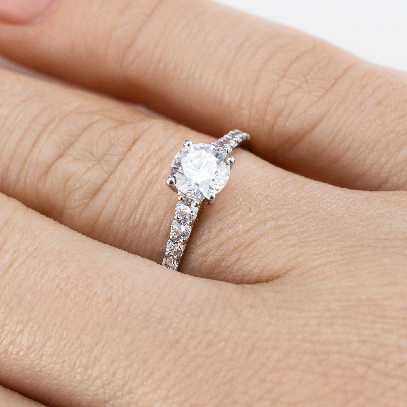 Ring Zirkonia 333er Weißgold Ring Zirkonia 333er Weißgold