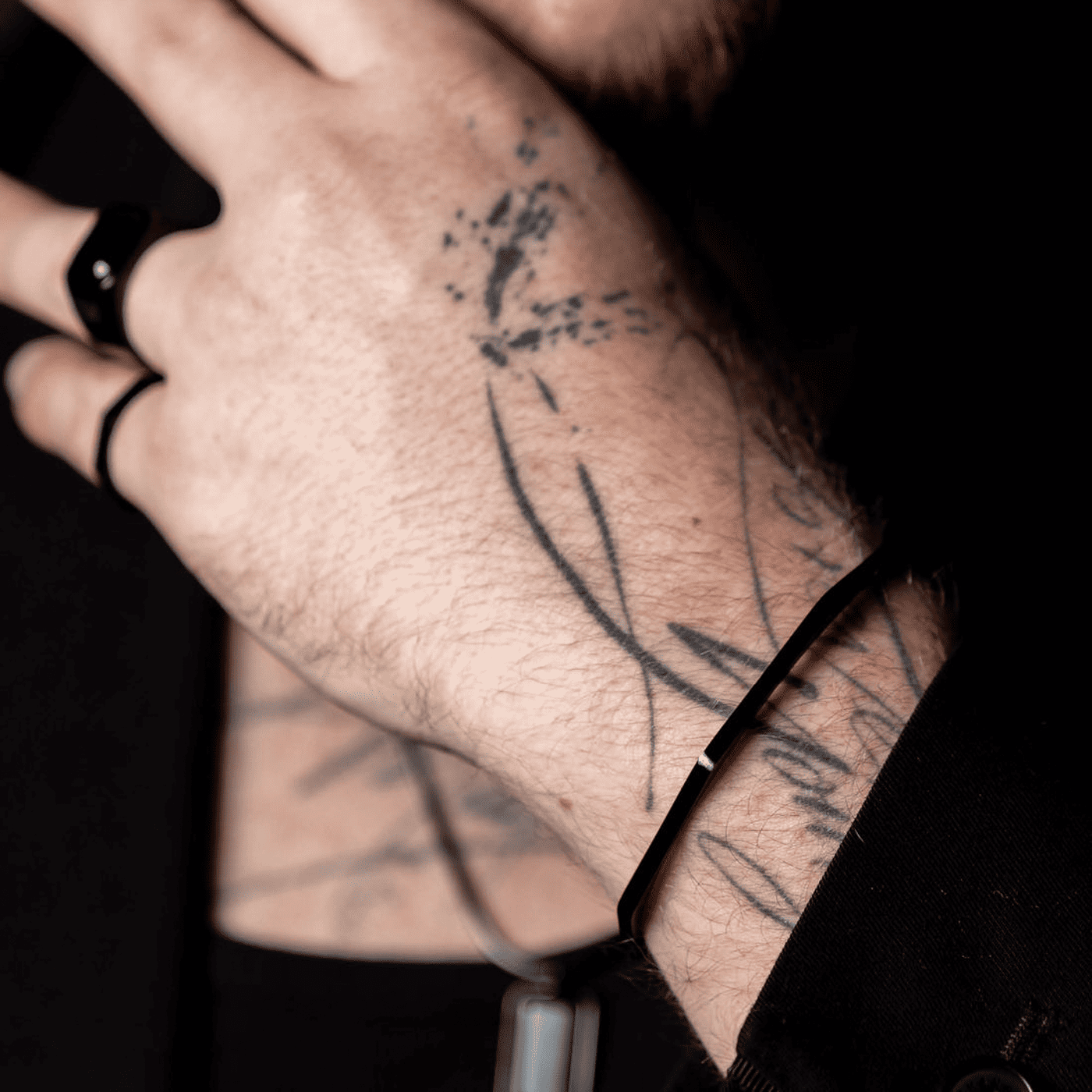 Armreif Edelstahl schwarz Francesco Armreif Edelstahl schwarz Francesco