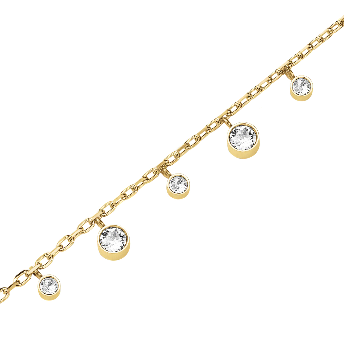 Armband Edelstahl gelb vergoldet Crystal Armband Edelstahl gelb vergoldet Crystal