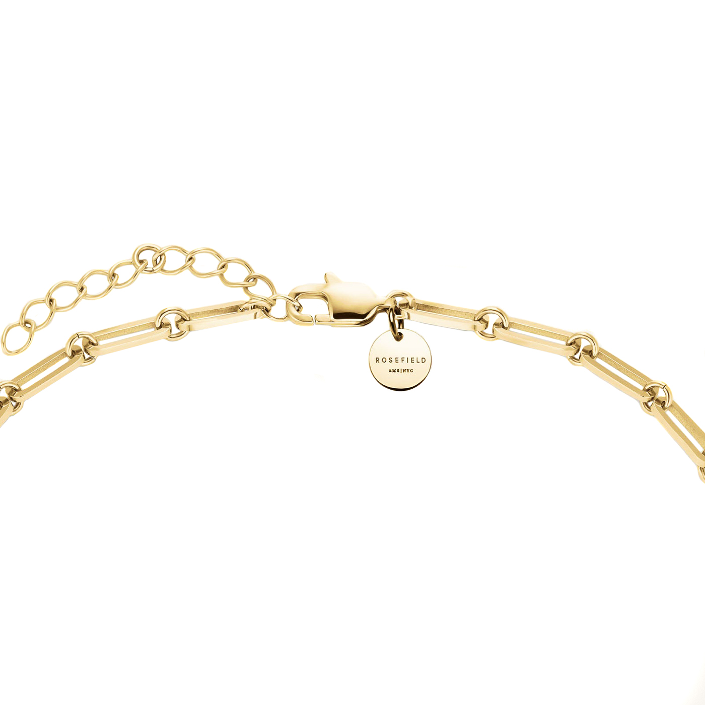 Zirkoniakette Edelstahl gelb vergoldet Crystal