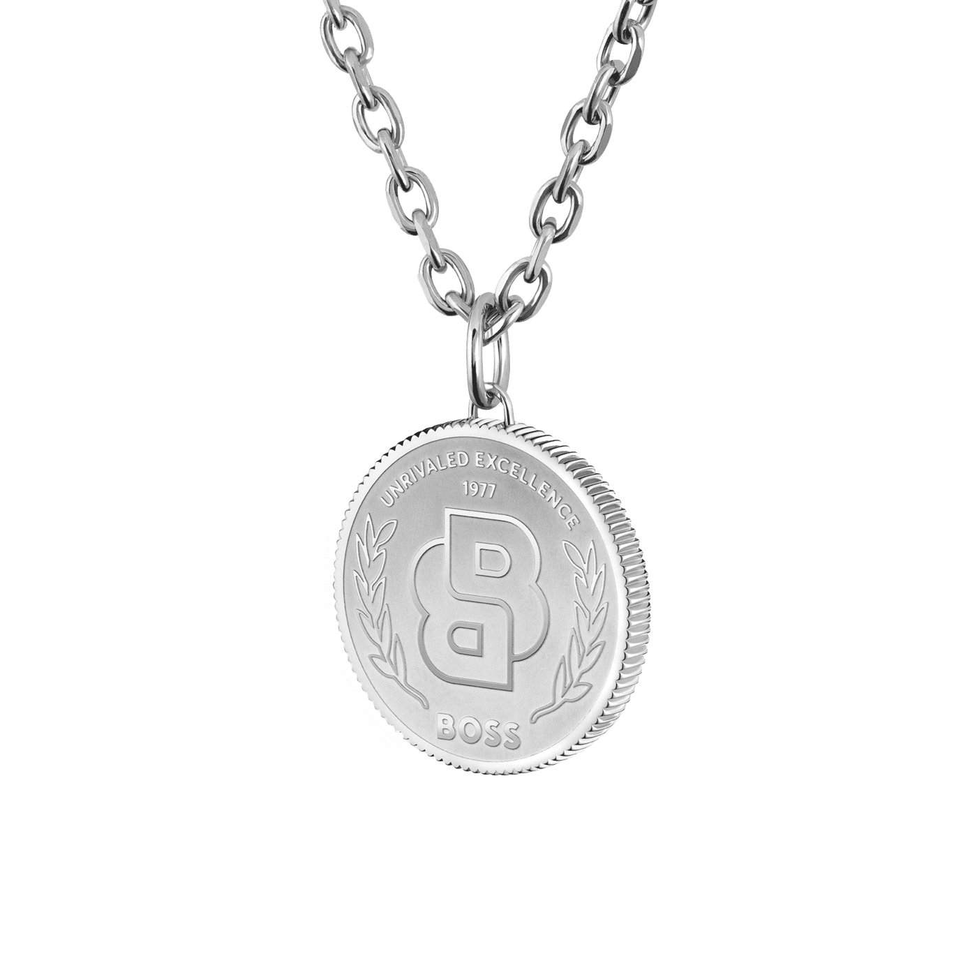 Kette Edelstahl Double B Coin Kette Edelstahl Double B Coin