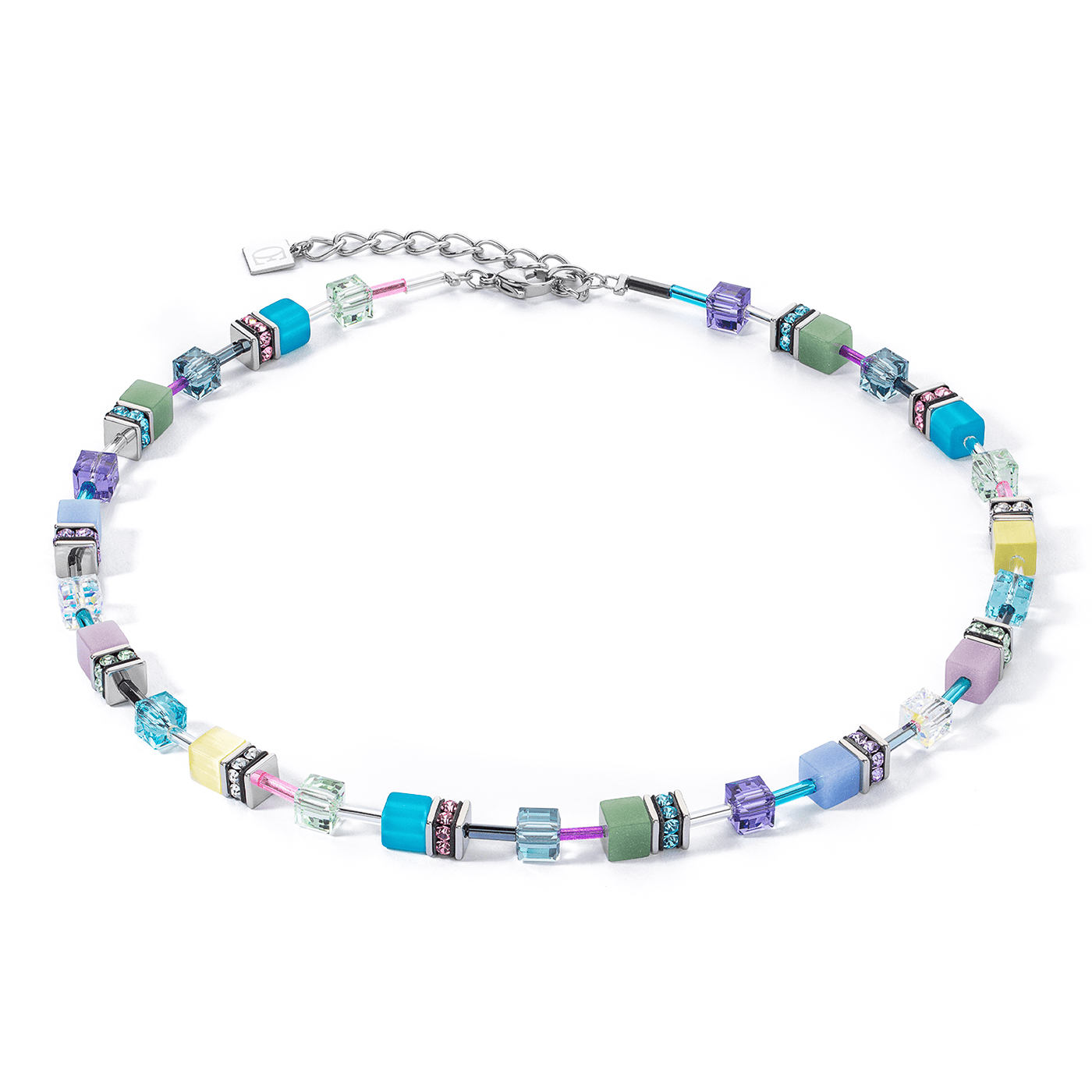 Kette Swarovski® Kristall Edelstahl GeoCube® Kette Swarovski® Kristall Edelstahl GeoCube®